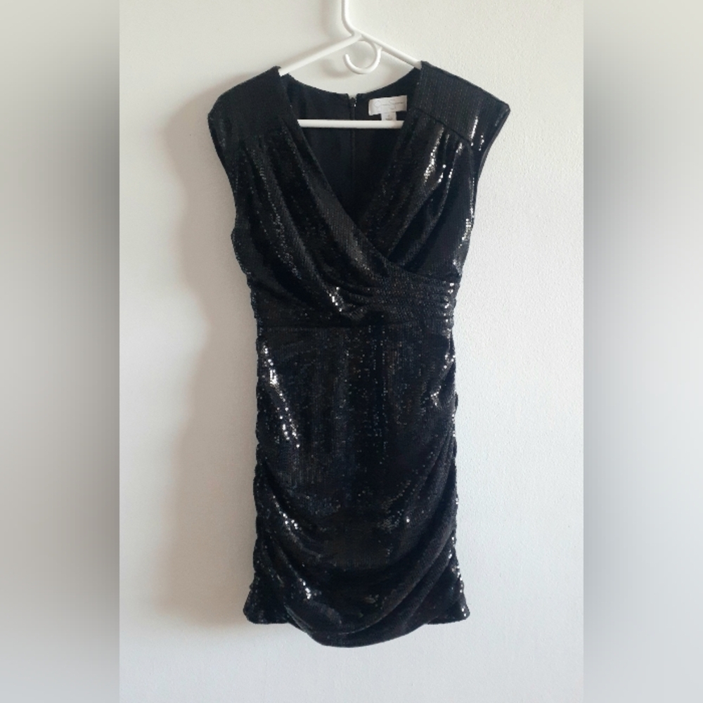 Jessica Simpson sz4 Black Sequin Dress
